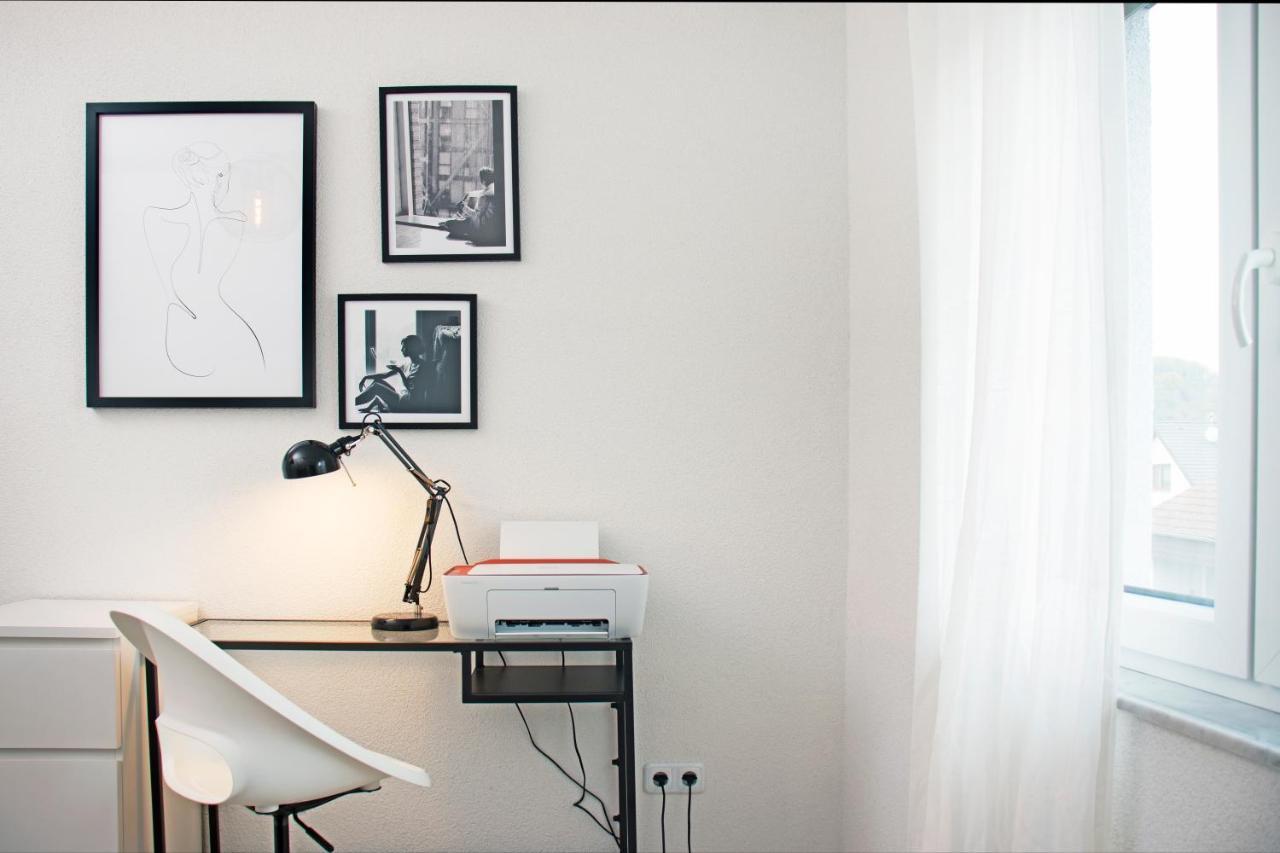 Blackncozy - Design Appartement Mit Boxspringbett Und Balkon Lörrach Eksteriør bilde